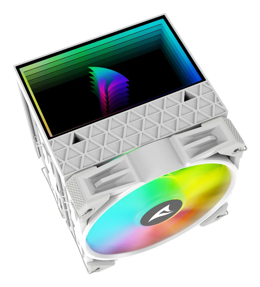 Sharkoon A60, 2x120 mm ARGB -prosessorij&auml;&auml;hdytin, valkoinen