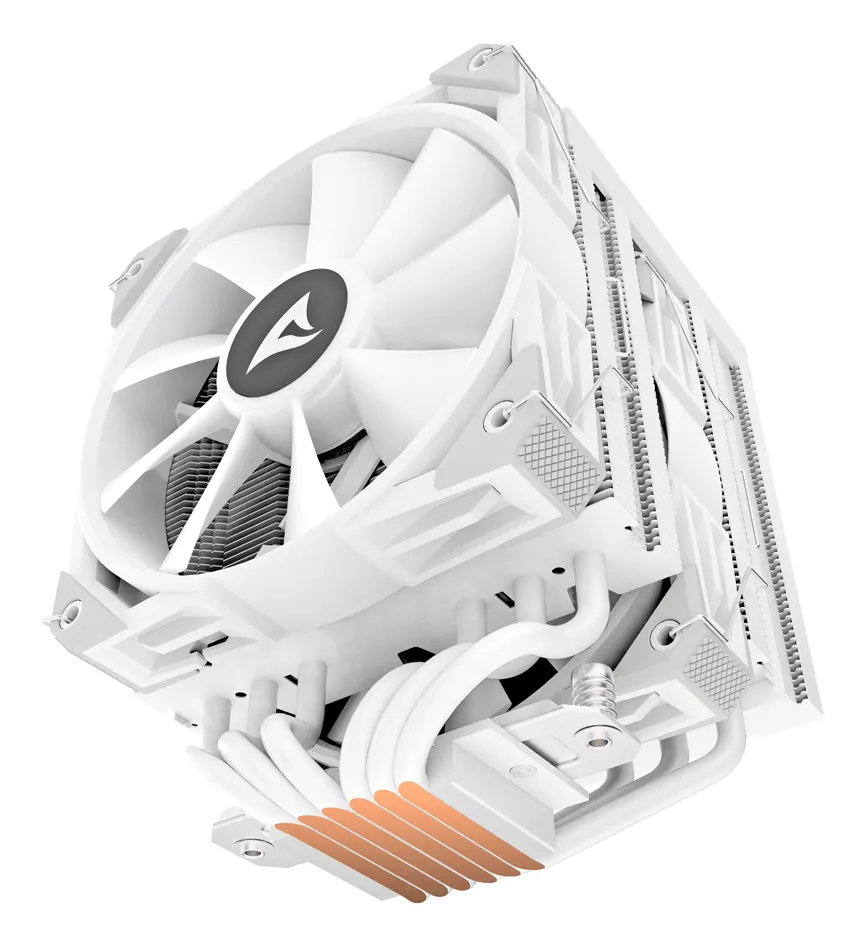 Sharkoon A60, 2x120 mm ARGB -prosessorij&auml;&auml;hdytin, valkoinen
