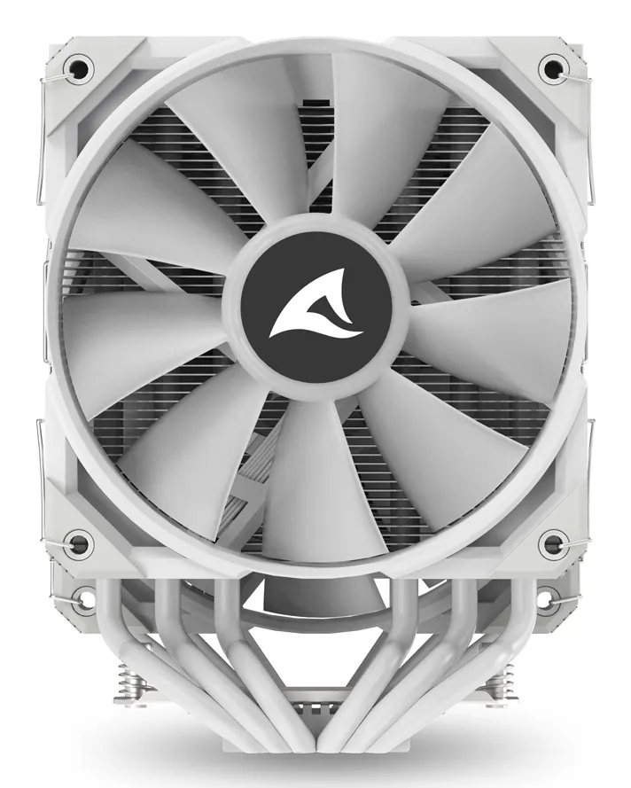 Sharkoon A60, 2x120 mm ARGB -prosessorijäähdytin, valkoinen