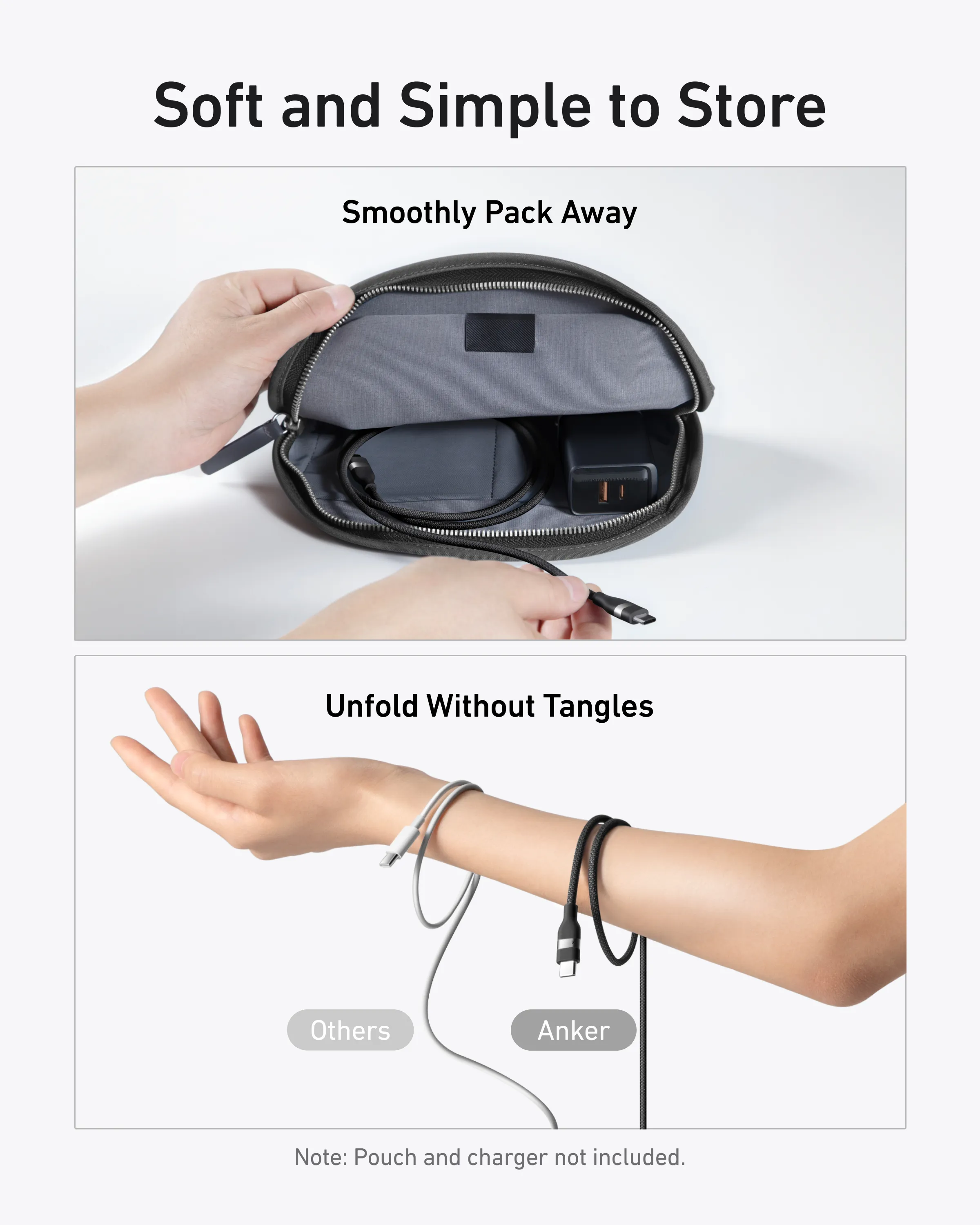 Anker USB-C -kaapeli, 240 W, 0,9 m, musta