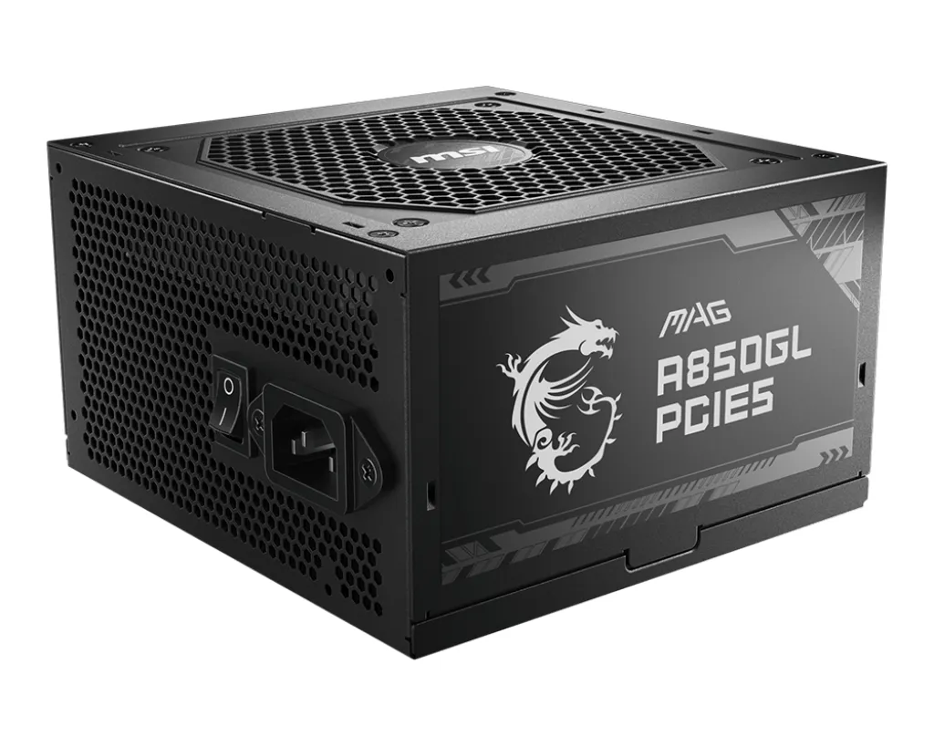 MSI MAG A850GL PCIE 5 850W - power supply, 80 Plus Gold