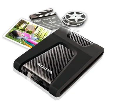 A-Data HD650 1 Tt -ulkoinen kovalevy, Musta