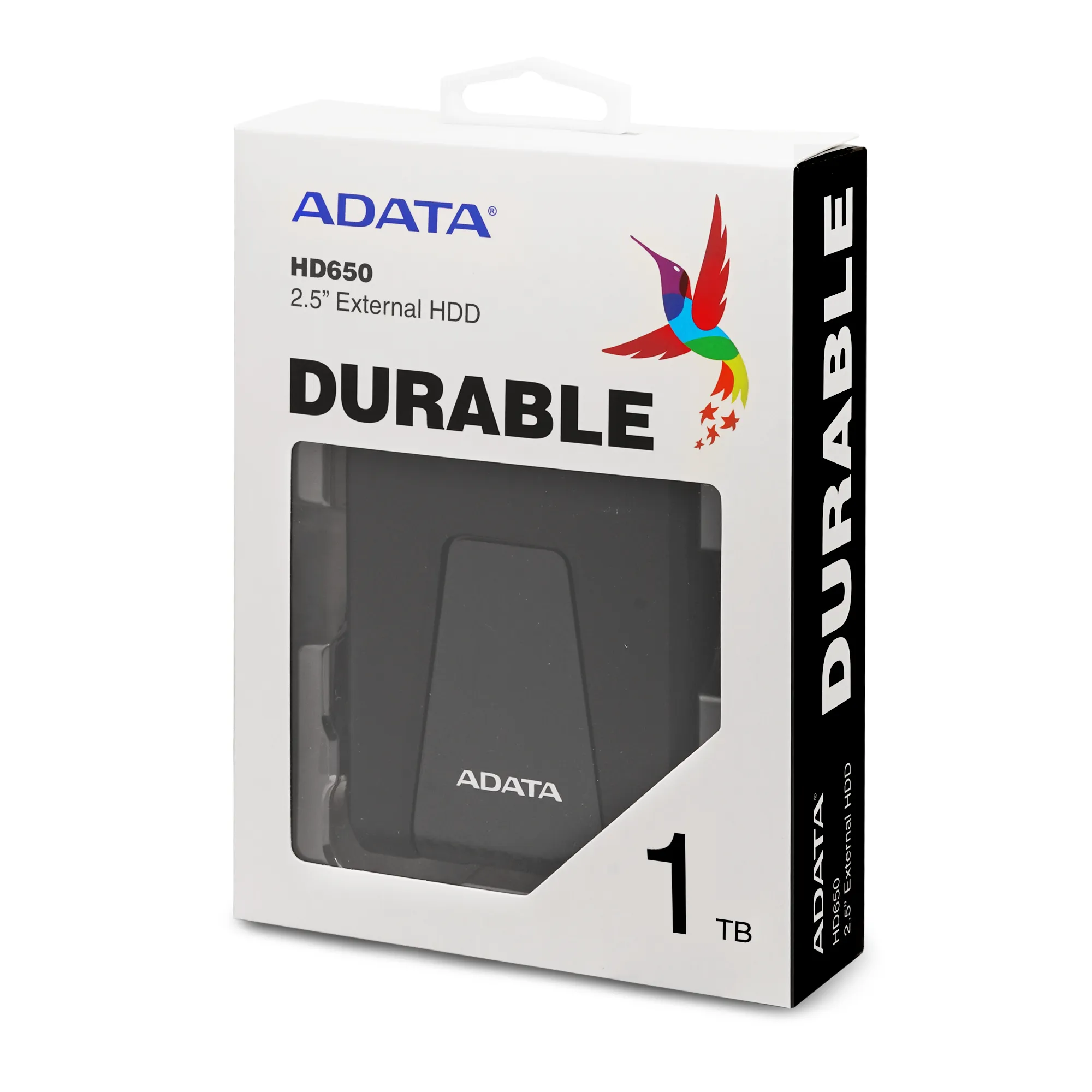 ADATA DashDrive Durable HD650 1 Tt 2.5" -ulkoinen HDD, musta