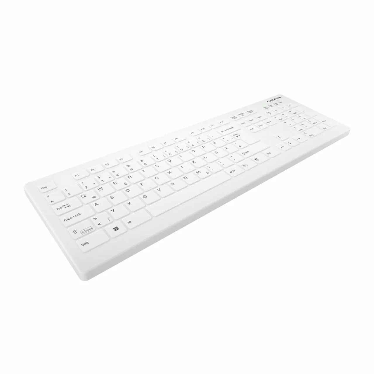 Cherry Active Key AK-C8112 tr&aring;dl&ouml;s ergonomisk tangentbord, CHERRY SX, vit