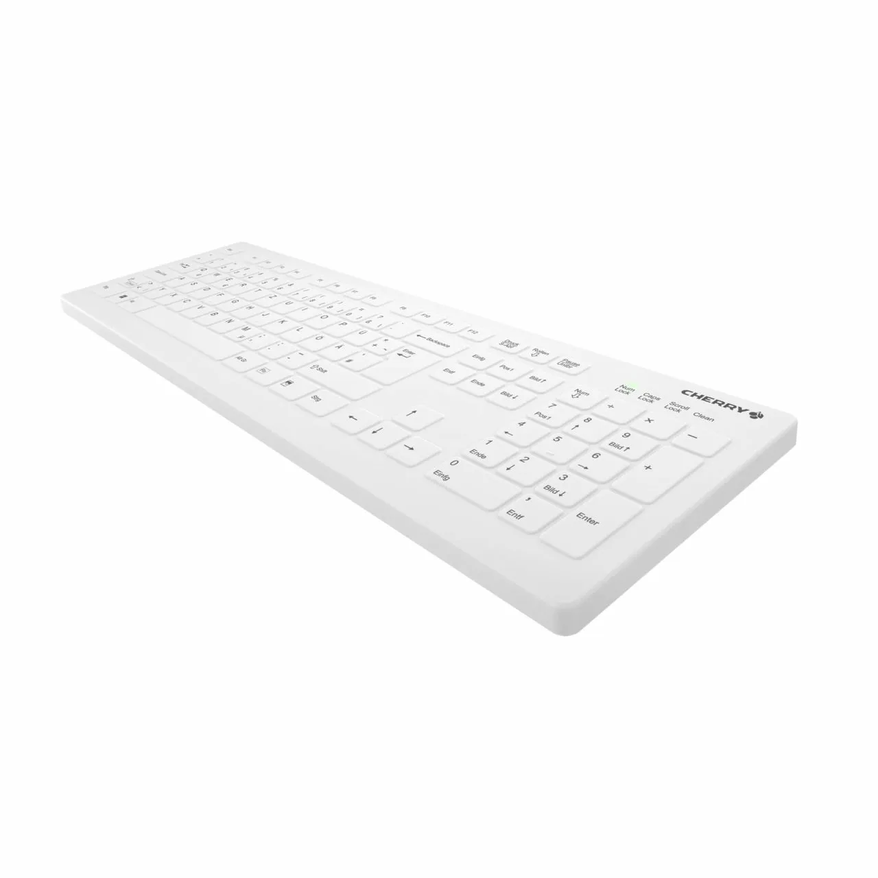 Cherry Active Key AK-C8112 tr&aring;dl&ouml;s ergonomisk tangentbord, CHERRY SX, vit