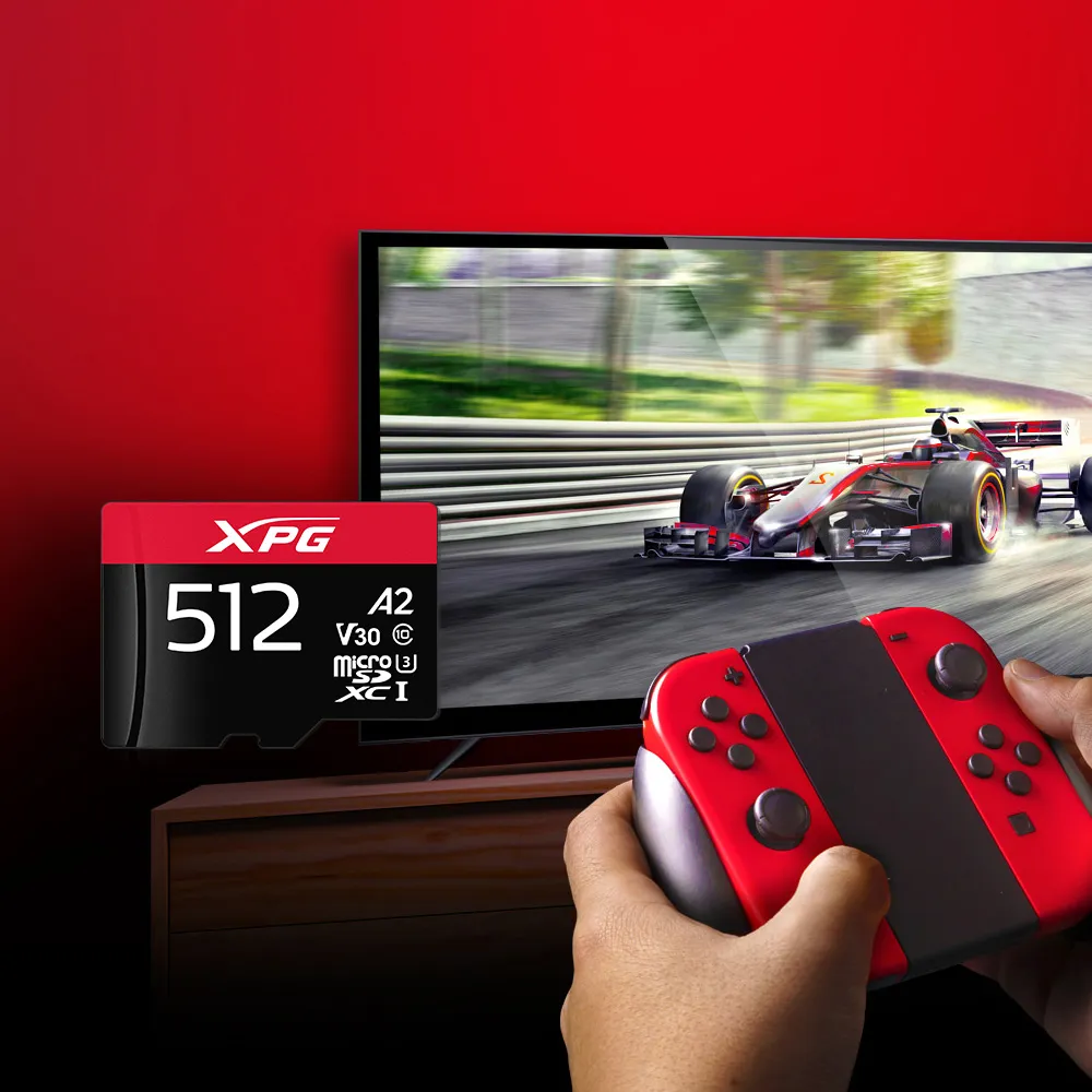 ADATA XPG 512GB MicroSDXC UHS-I U3 R:100MB/sec,W:80MB/sec