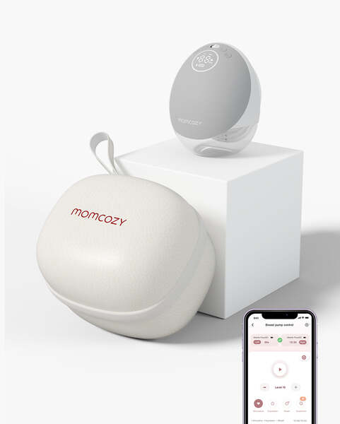 MOMCOZY M9 Mobile Flow Hands-Free enkel br&ouml;stpump, gr&aring;