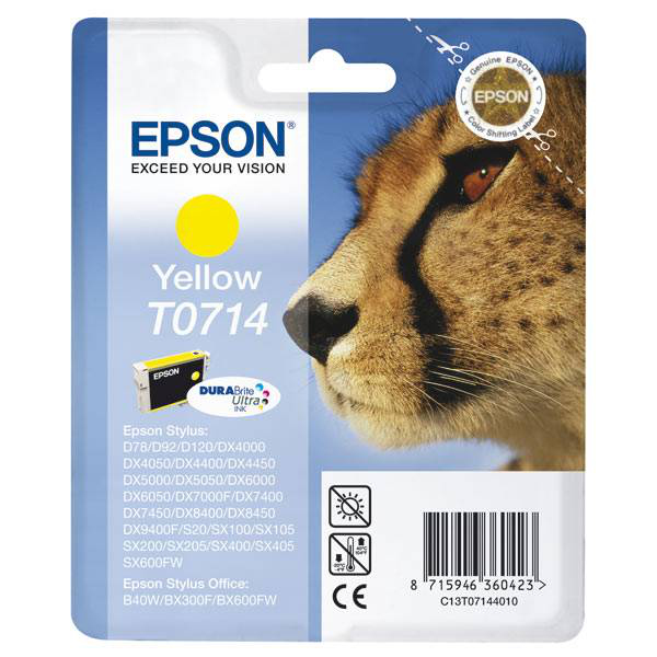 EPSON T0714 YELLOW INK  CART. BL