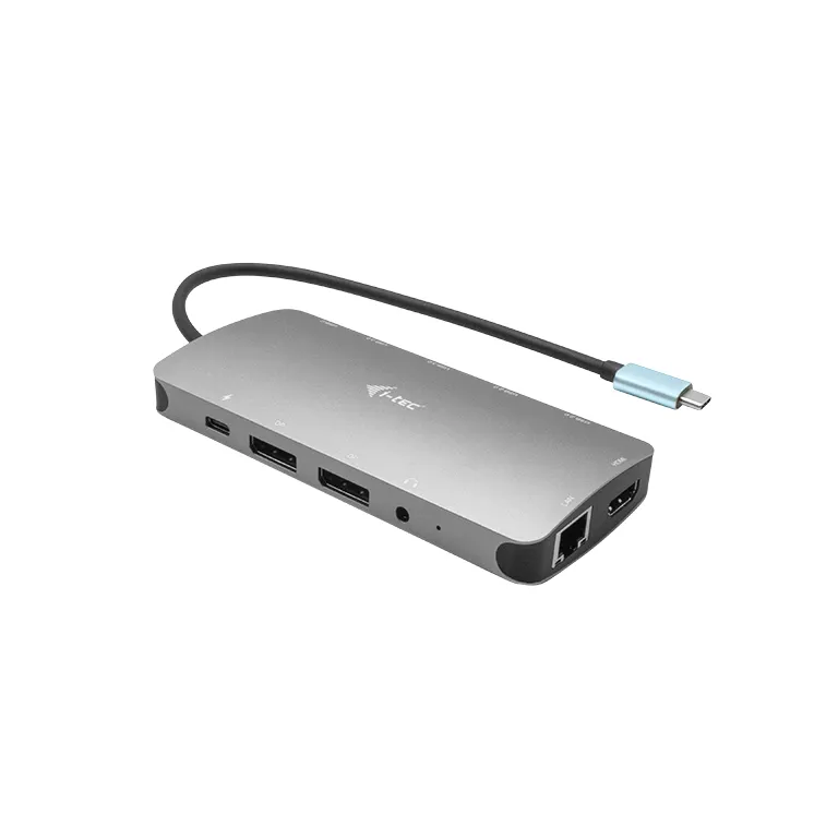 I-Tec USB-C 2xDP 1xHDMI 4xUSB-A 1xUSB-C + PD 100W GLAN - travel dock