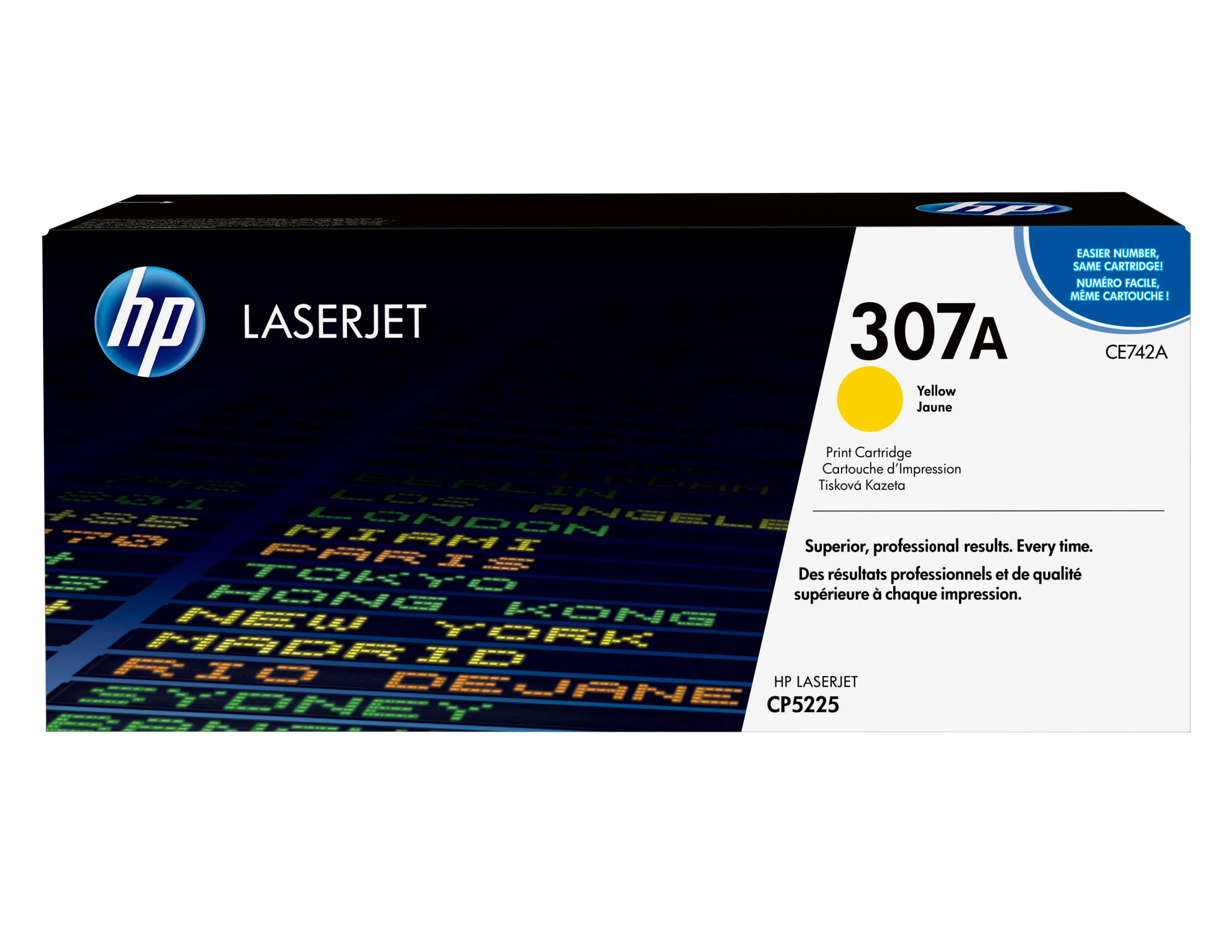 HP Toner CE742A yellow Color LaserJet CP5225 7300 pages