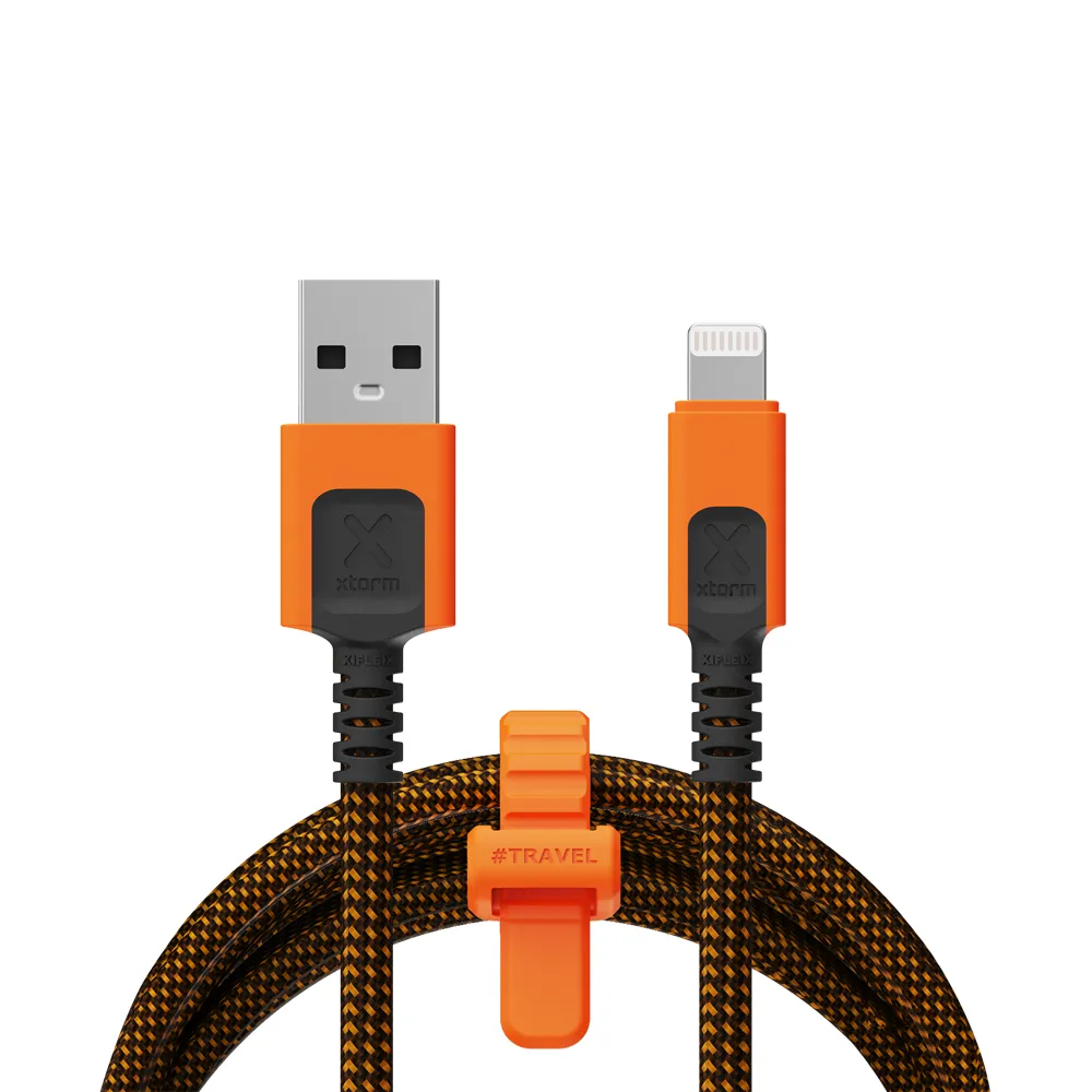 XTORM Xtreme USB-A &ndash; Lightning -kaapeli, 1,5 m, musta