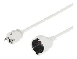 DELTACO jatkojohto, CEE 7/7, CEE 7/4, 3m, musta