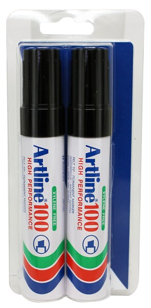 Permanent Marker Artline 100 black 2/Bl.