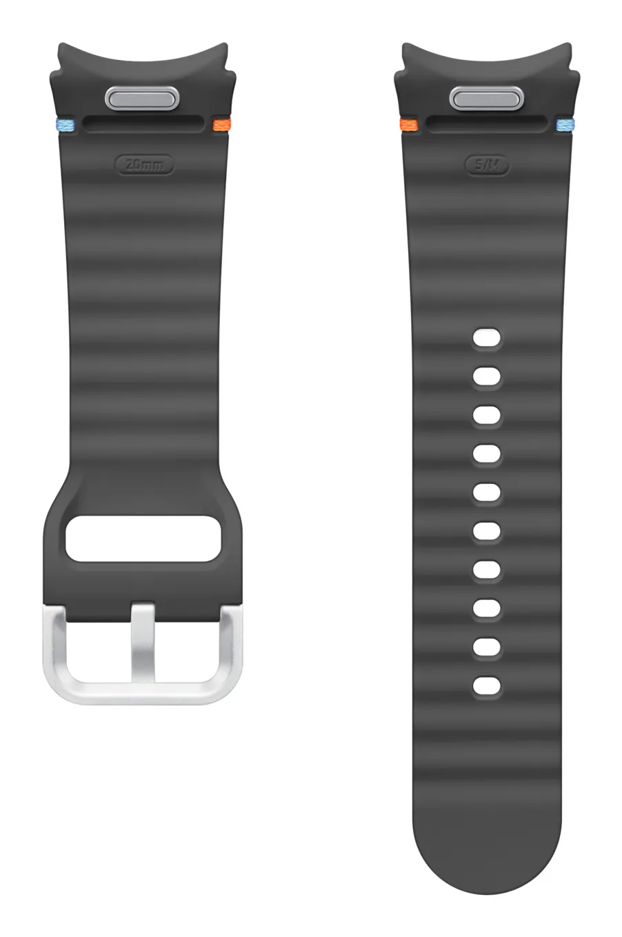 Samsung Galaxy Watch Sport Band Watch 4 / 5 / 6 / 7 -ranneke, tummanharmaa