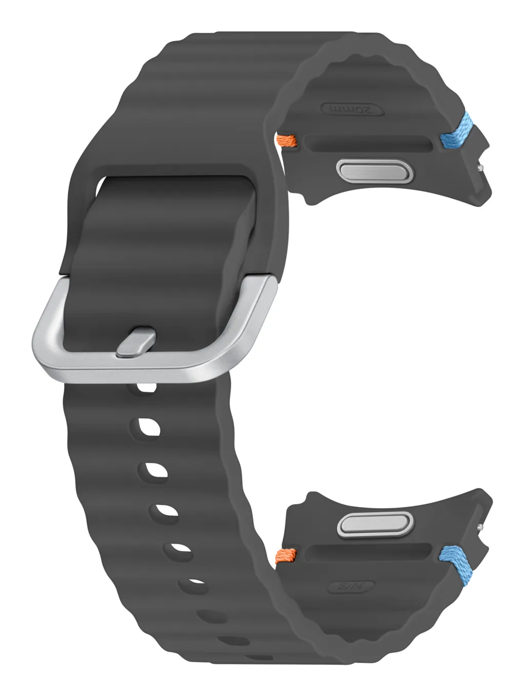 Samsung Galaxy Watch Sport Band Watch 4 / 5 / 6 / 7 -ranneke, tummanharmaa