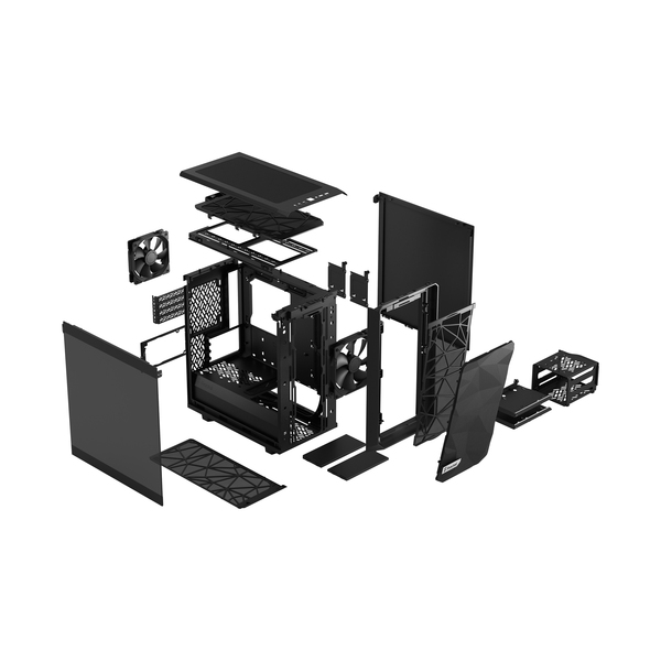 Fractal Design Meshify 2 Mini - Mini-tornikotelo ikkunallinen, Black / Dark Tint