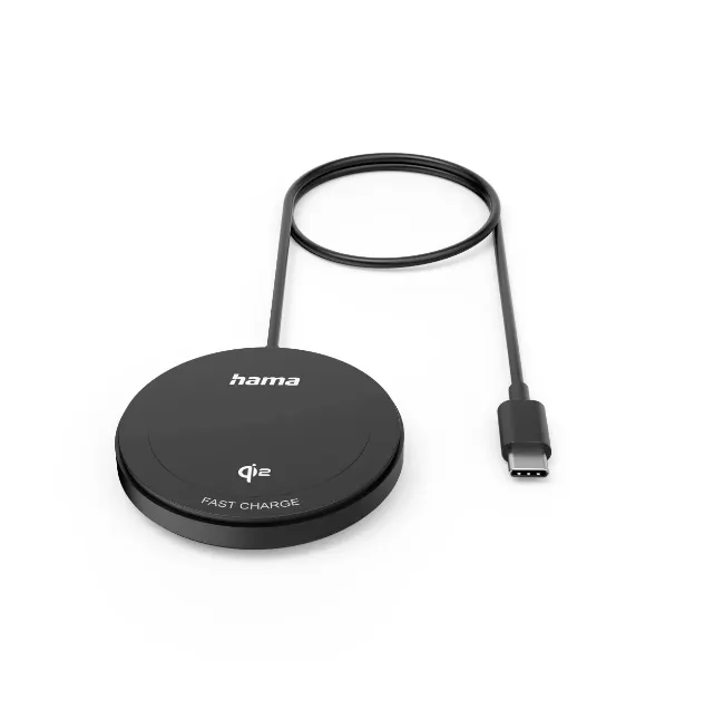 HAMA Wireless Qi2 Charging Fast Charging 15W Black