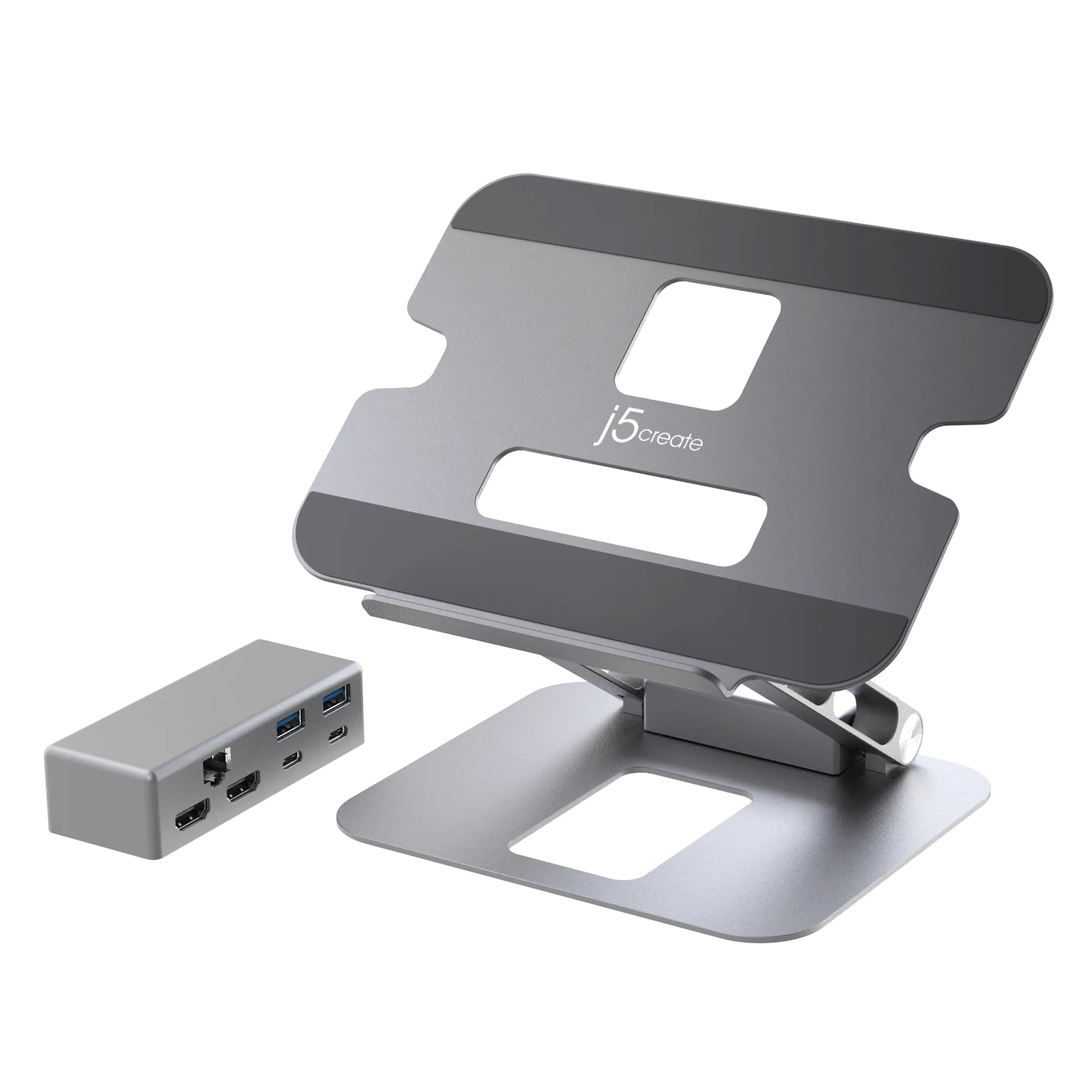 J5 Create MULTI-ANGLE DUAL 4K DOCKING - STAND