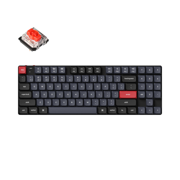 Keychron K13 Pro, QMK/VIA, RGB, Aluminium, Hot Swap 80%, Gateron Red Switch - wireless gaming keyboard