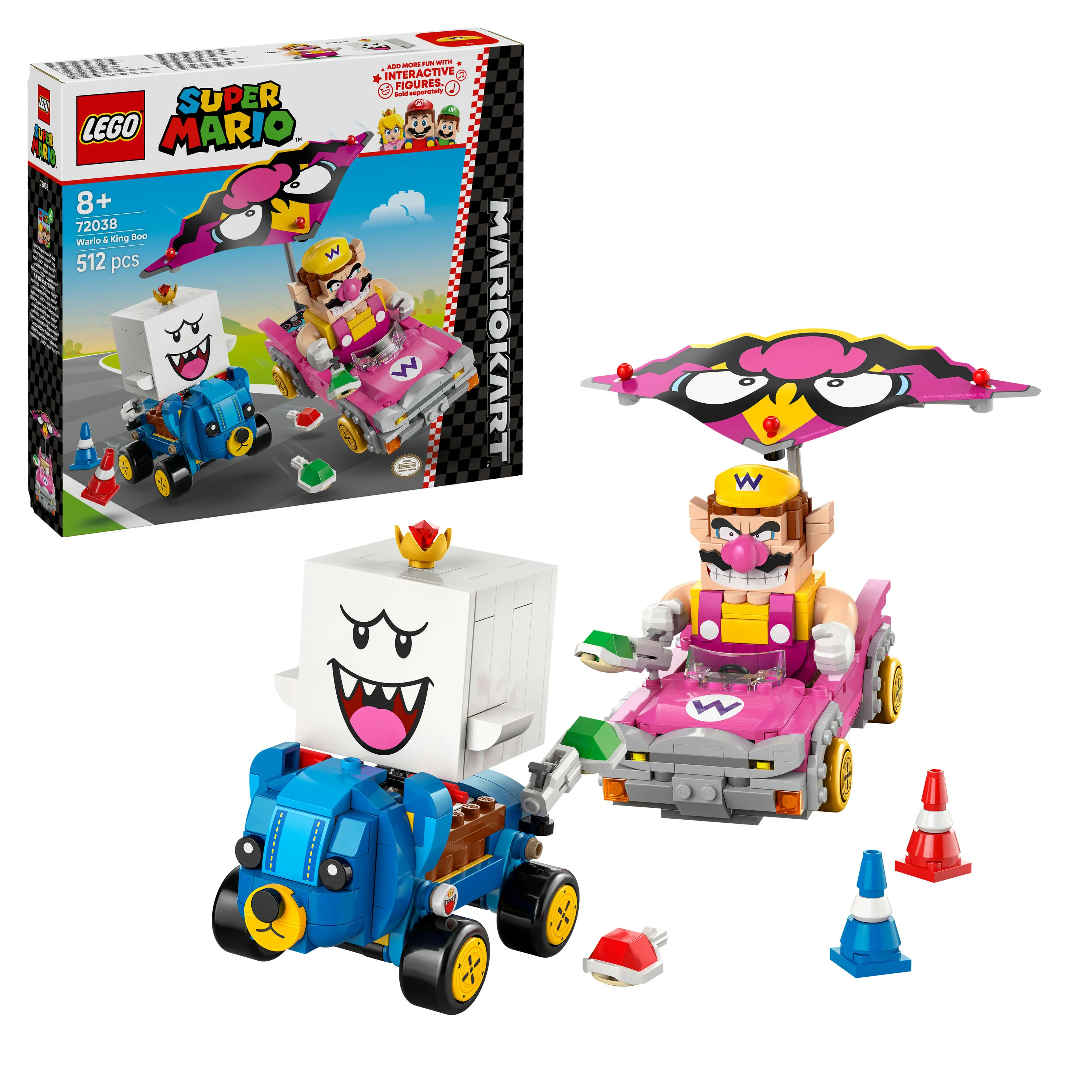 LEGO Super Mario Mario Kart Wario ja King Boo 72038
