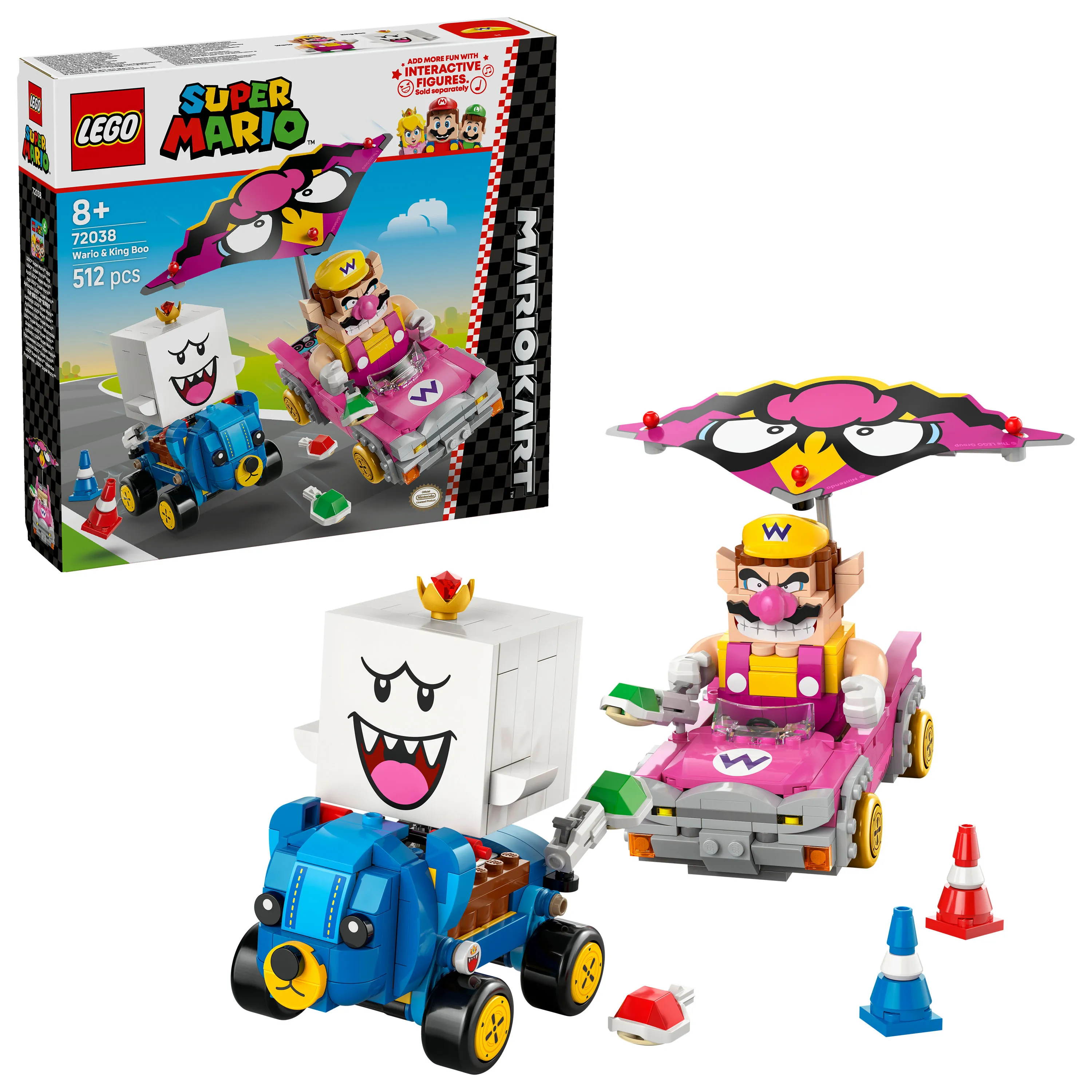 LEGO Super Mario Mario Kart Wario ja King Boo 72038