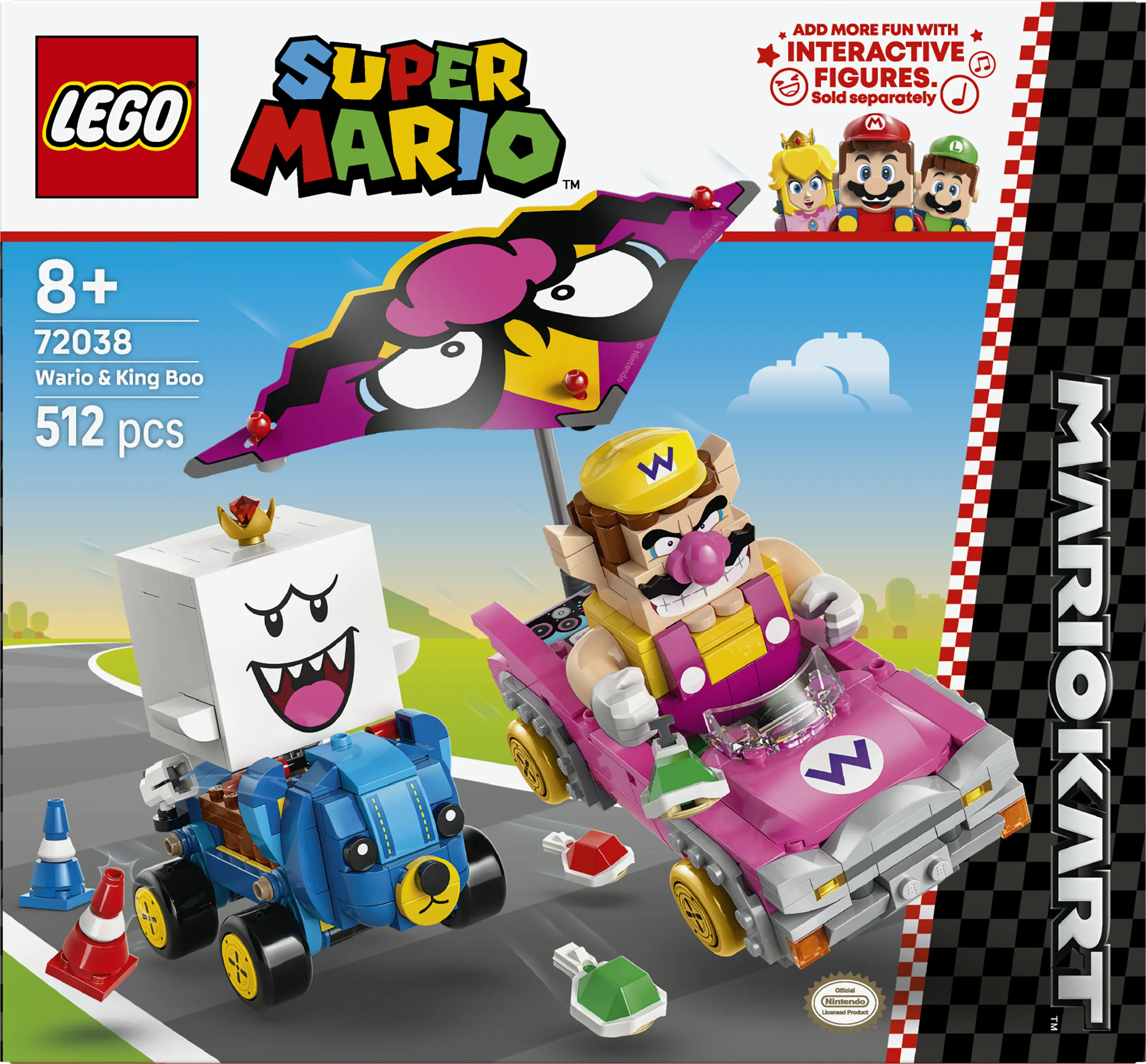LEGO Super Mario Mario Kart Wario ja King Boo 72038