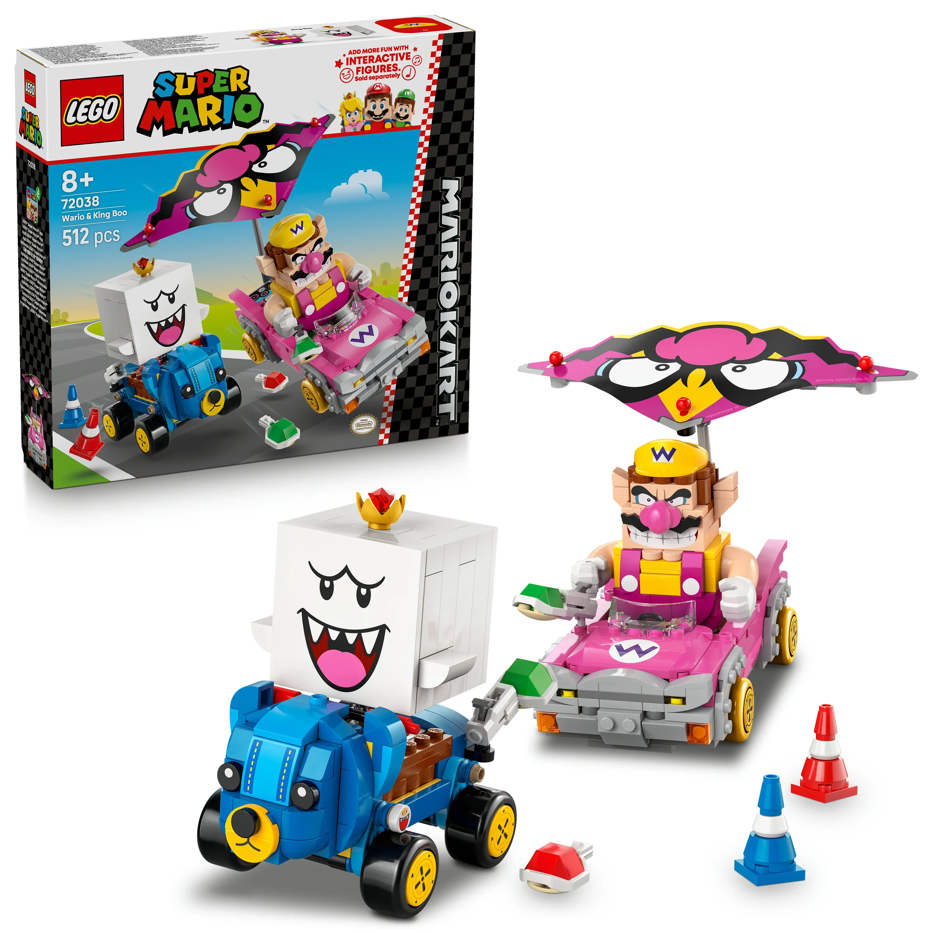 LEGO Super Mario Mario Kart Wario ja King Boo 72038