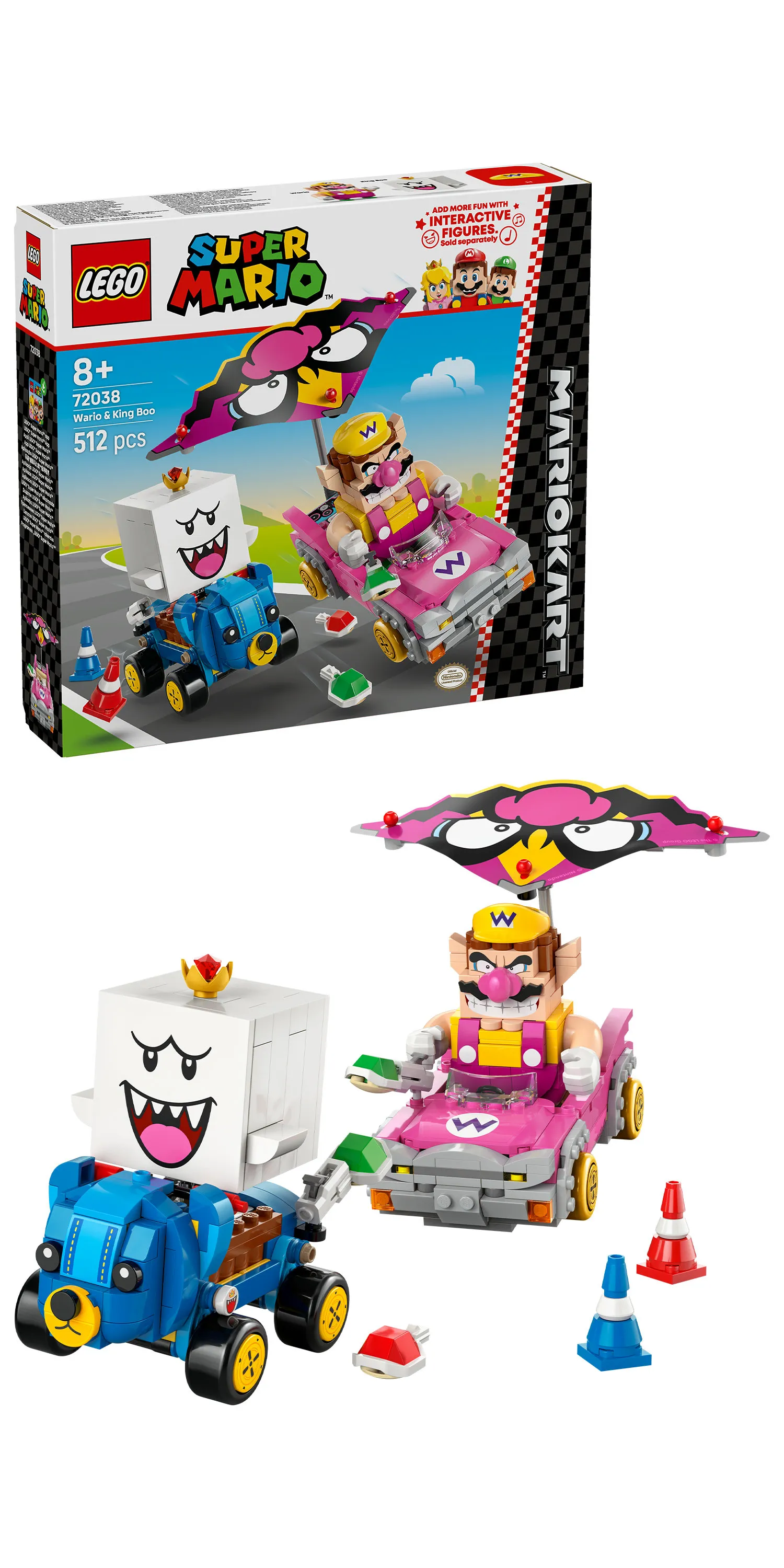 LEGO Super Mario Mario Kart Wario ja King Boo 72038