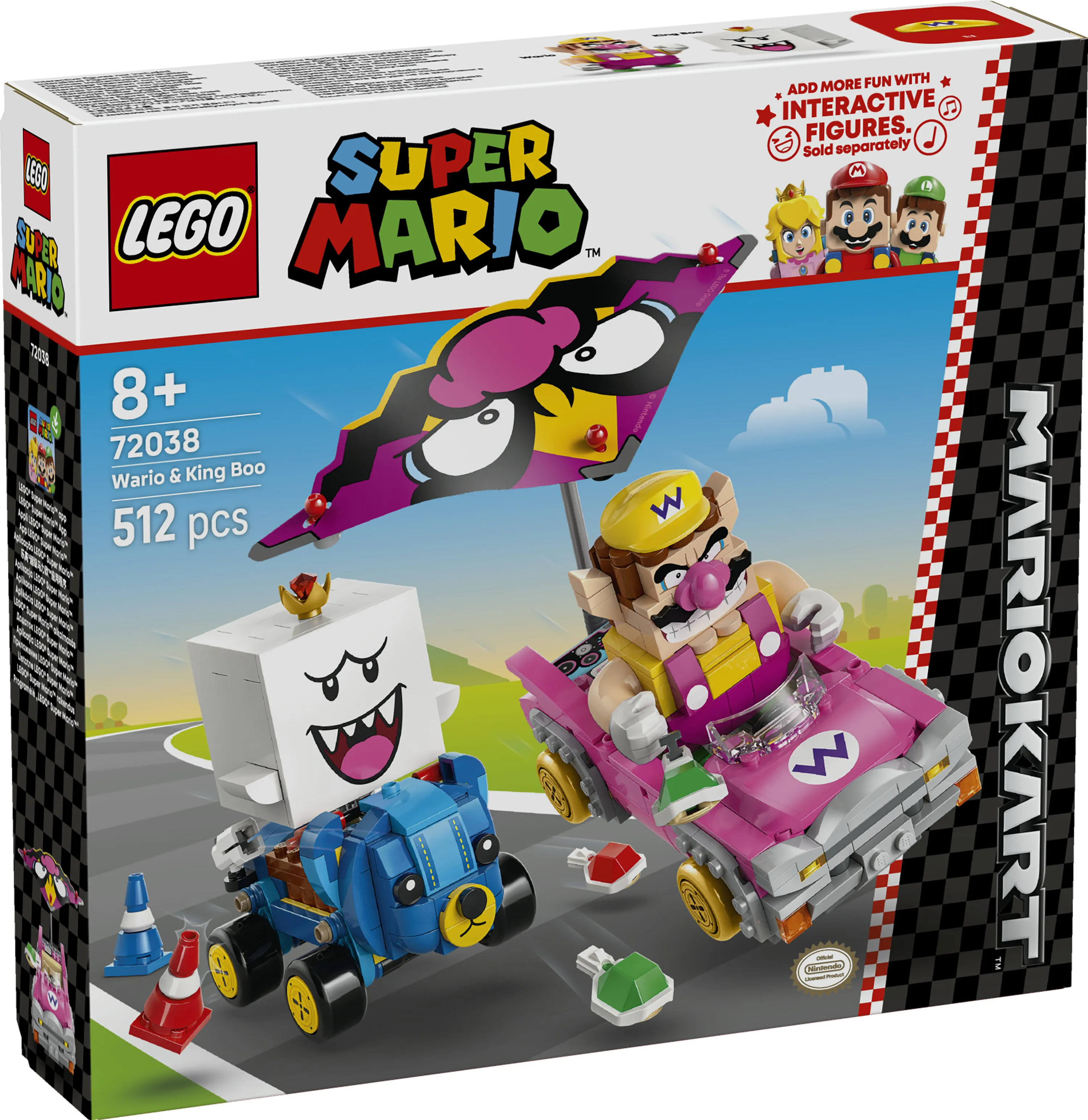LEGO Super Mario Mario Kart Wario ja King Boo 72038