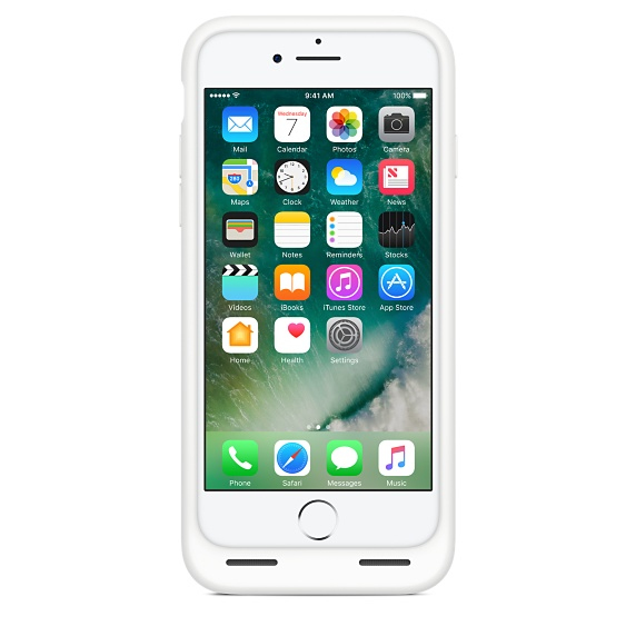 Apple iPhone 7/8/SE Smart Battery Case, Valkoinen