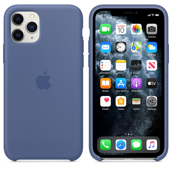 Apple iPhone 11 Pro - silicone case, Linen Blue