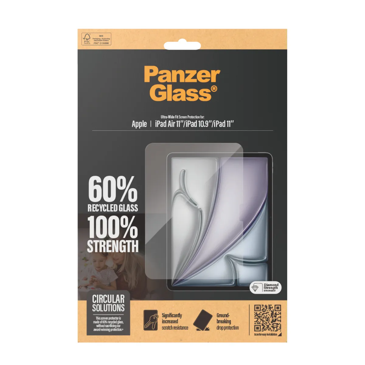 PanzerGlass iPad Air 10.9&quot; 2024 iPad 10.9&quot; Ultra-Wide Fit