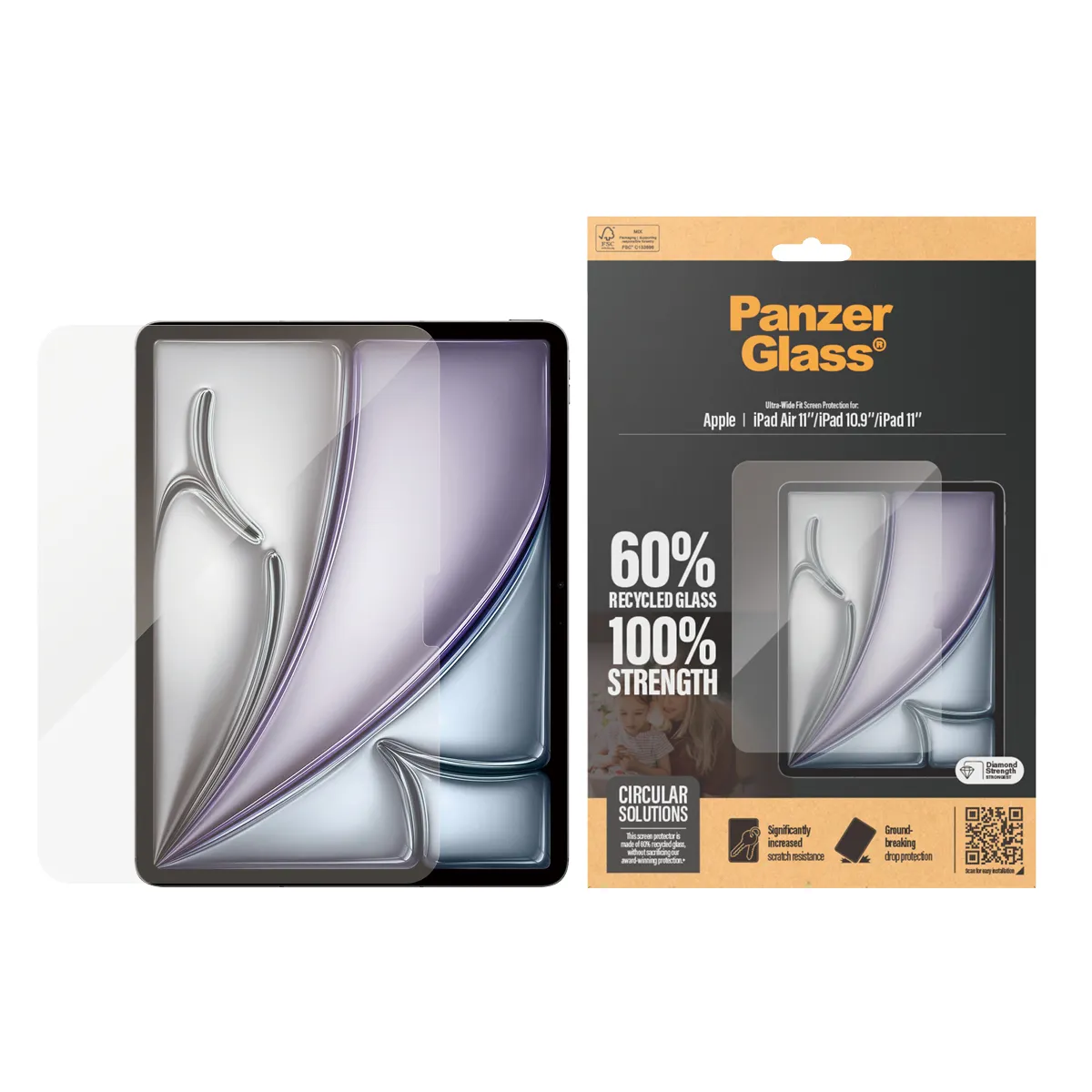 PanzerGlass iPad Air 10.9&quot; 2024 iPad 10.9&quot; Ultra-Wide Fit