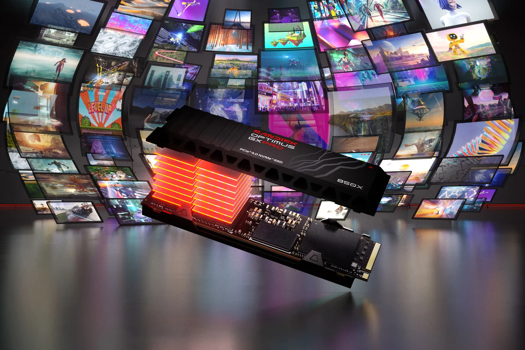 SanDisk Optimus GX Pro 850X 2 TB M.2 2280 NVMe PCI Express 4.0 sis&auml;inen SSD