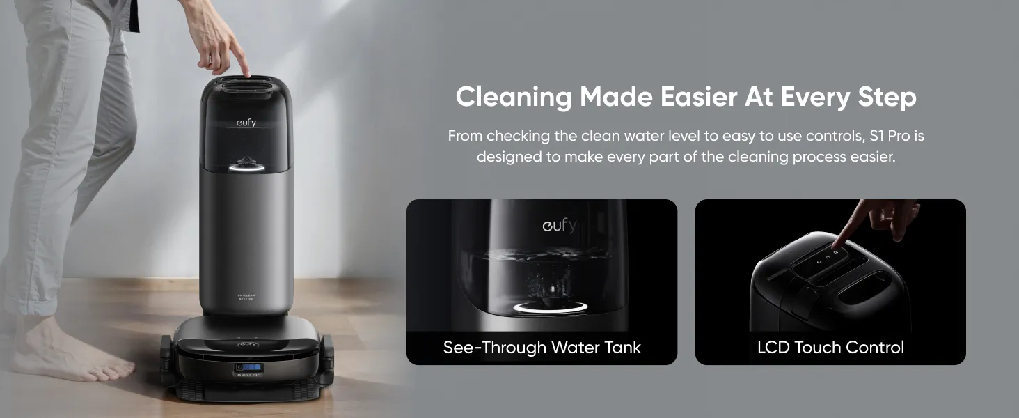 Anker Eufy S1 Robot Vacuum Cleaner Pro, Gr&aring;