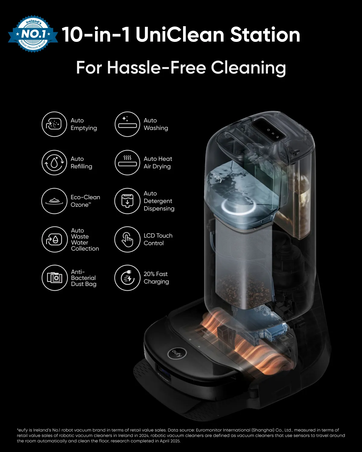 Anker Eufy S1 Robot Vacuum Cleaner Pro, Gr&aring;