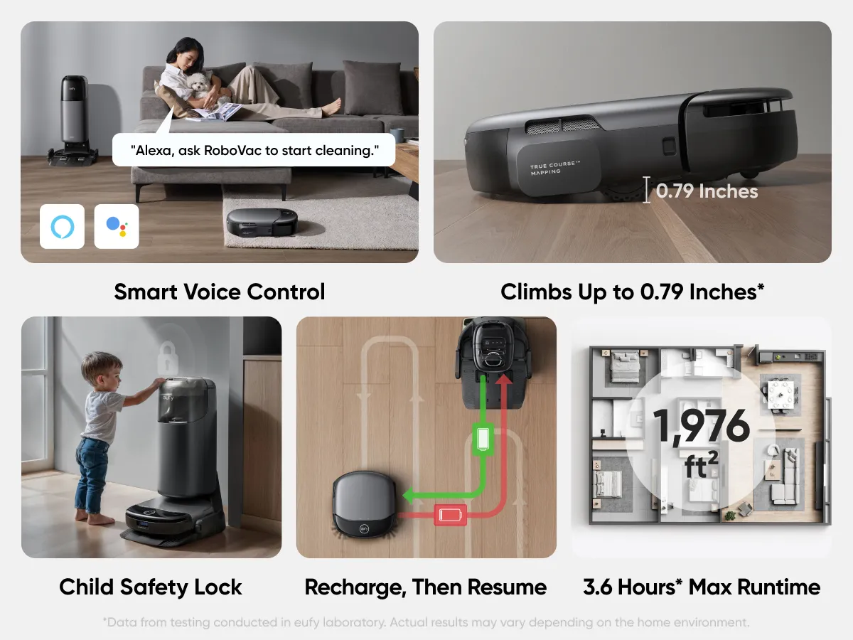 Anker Eufy S1 Robot Vacuum Cleaner Pro, Gr&aring;