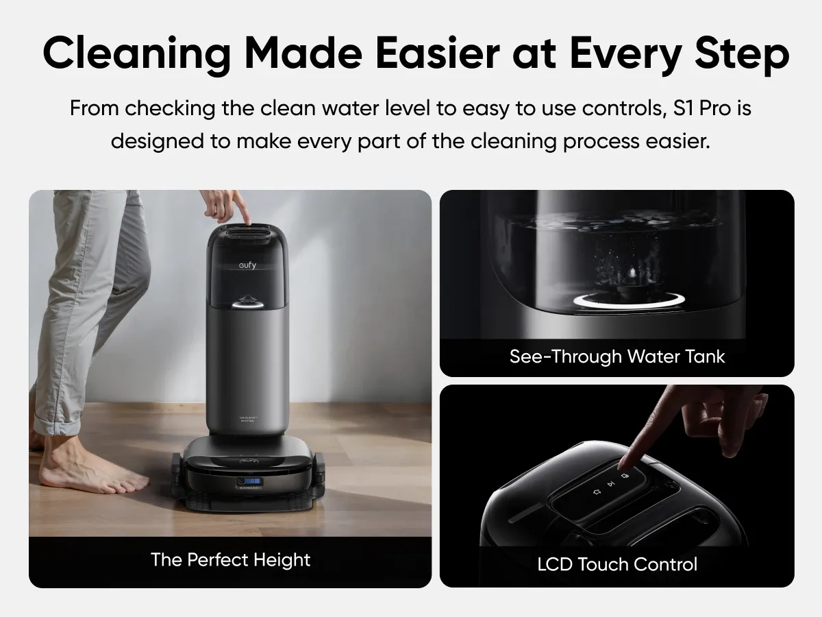 Anker Eufy S1 Robot Vacuum Cleaner Pro, Gr&aring;