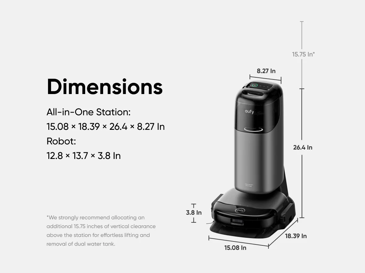 Anker Eufy S1 Robot Vacuum Cleaner Pro, Gr&aring;