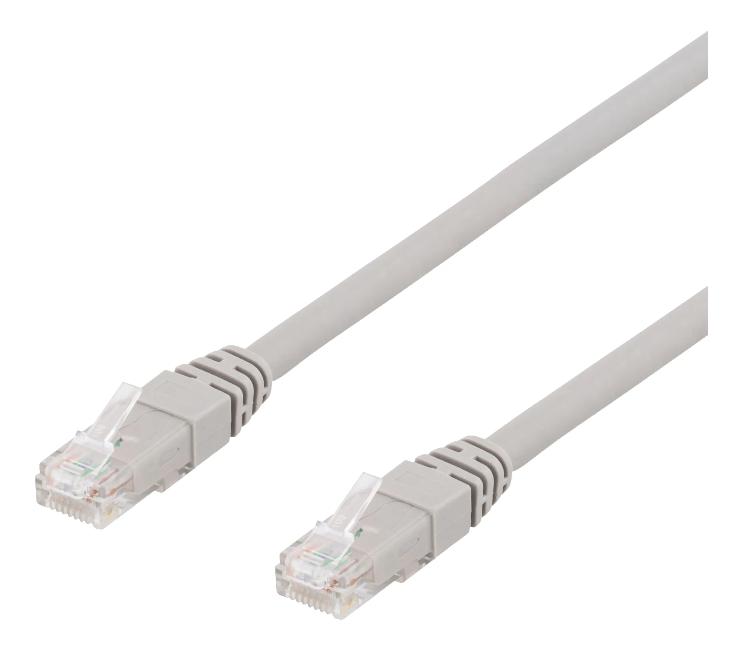 Deltaco Cat6a U/UTP - network cable, 50 m, Grey