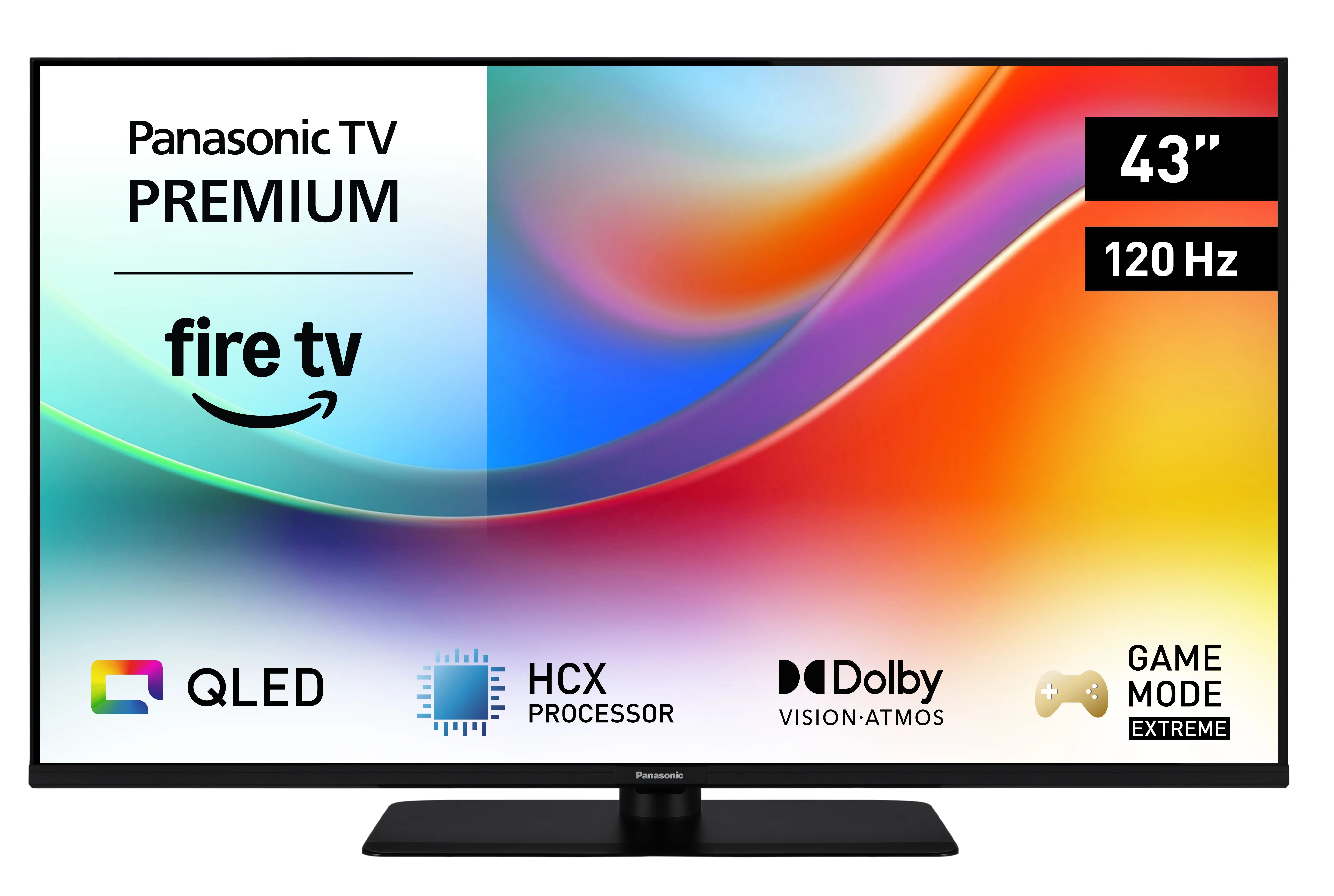 Panasonic TV-43W85BEZC 43" 4K QLED Fire OS TV, 120Hz, Dolby Vision, HDR10+