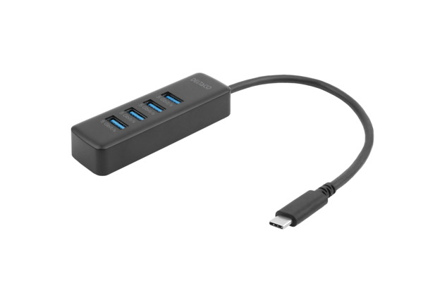 Deltaco 5 Gbps, 4x USB-A - USB-C hub