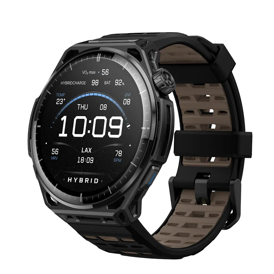 Amazfit Balance 3 51mm tr&auml;ningsklocka, Titanium Black