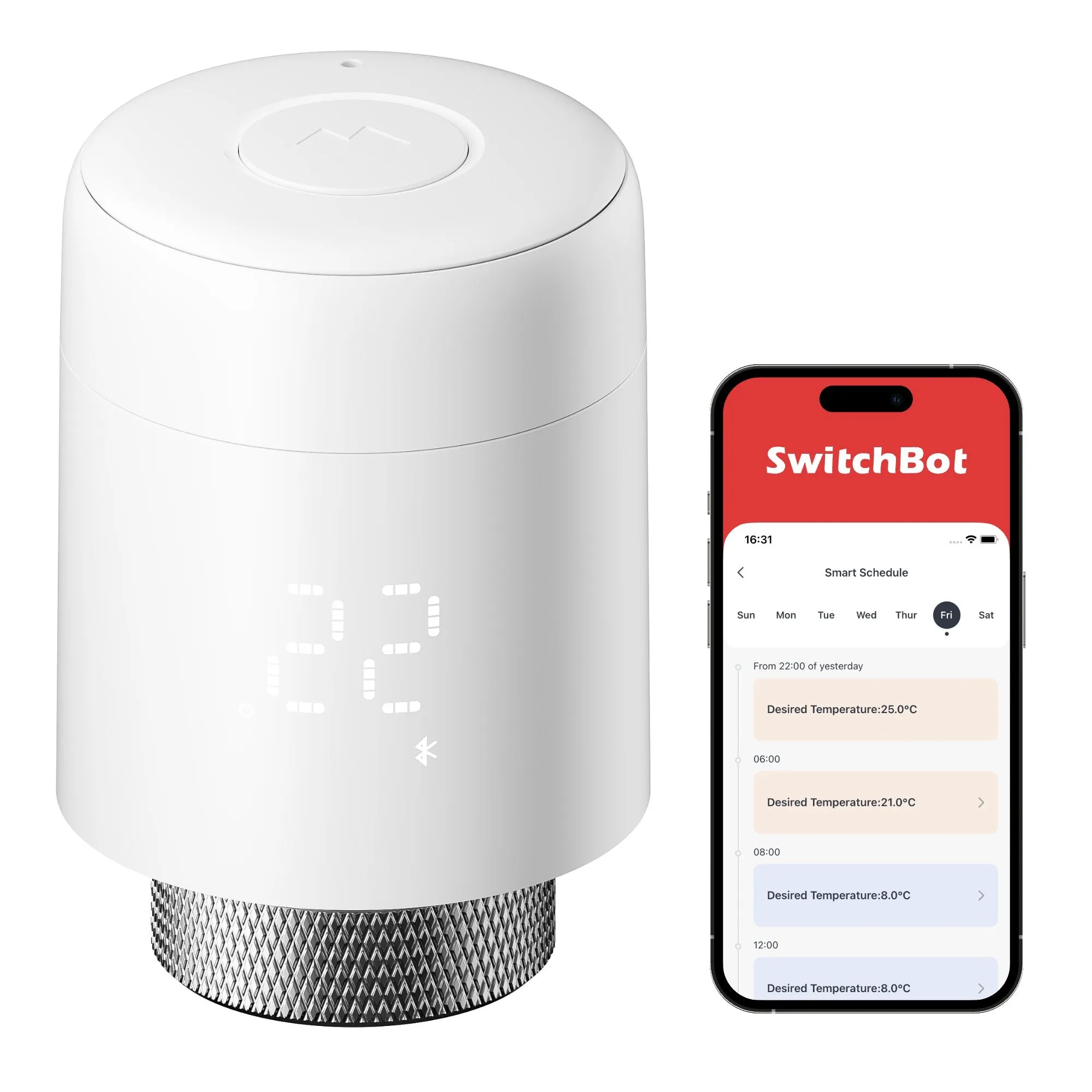 SwitchBot Smart Radiator Thermostat - Smart radiator thermostat, White