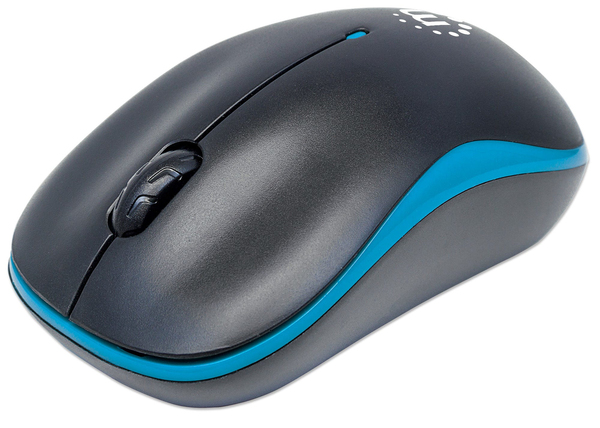 Manhattan Success - wireless mouse, Black/Blue