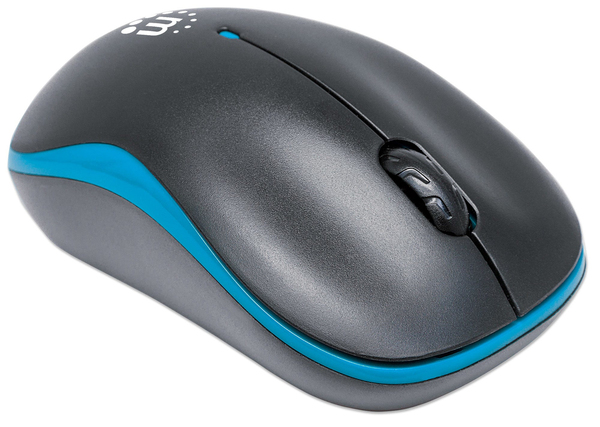 Manhattan Success - wireless mouse, Black/Blue