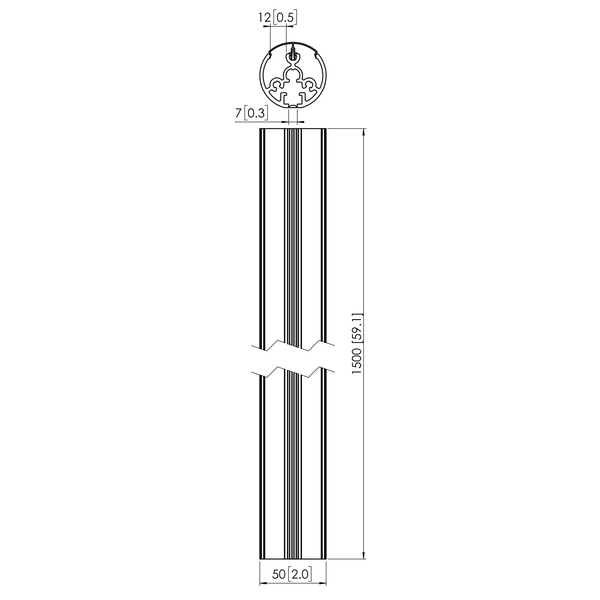 Vogel's Pro PUC 2115 Pole Basic 150cm