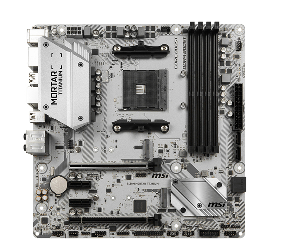 MSI B450M Mortar Titanium mATX-emolevy