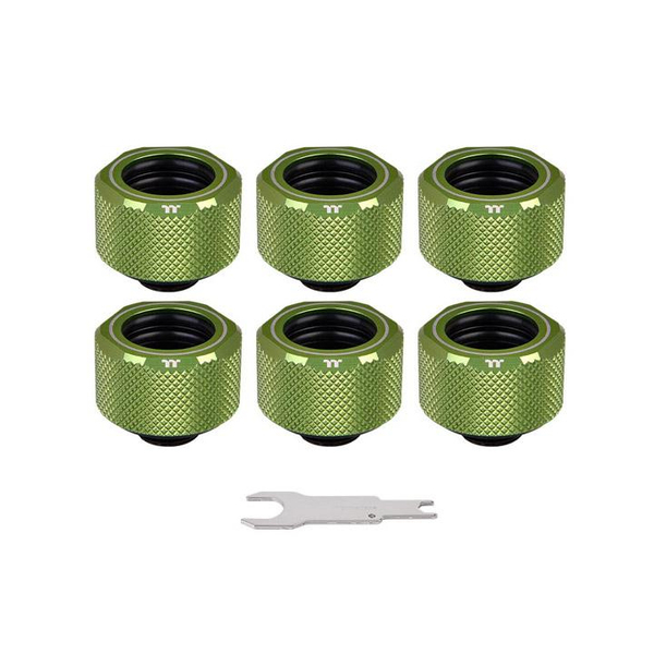 Thermaltake Pacific C-Pro G1/4 PETG 16mm OD 6 Pack - Green