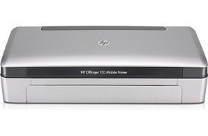 HP Officejet 100 Mobile Printer 22ppm black 18ppm color (draft) Bluetooth 2 50 sheet input tray LiIon battery included